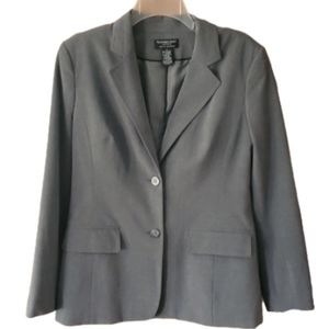 Worthington Works Stretch Separates Womans Grey 2‎ Button Suitcoat Size 8
